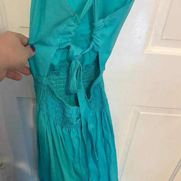 Vibrant Teal Maxi Dress